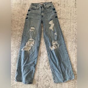 SO Boyfriend Jeans in Light Blue with Distressed Rips